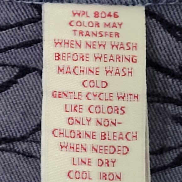 JM Collection Blue Denim Floral Jacket Size - 12 - Picture 8 of 12